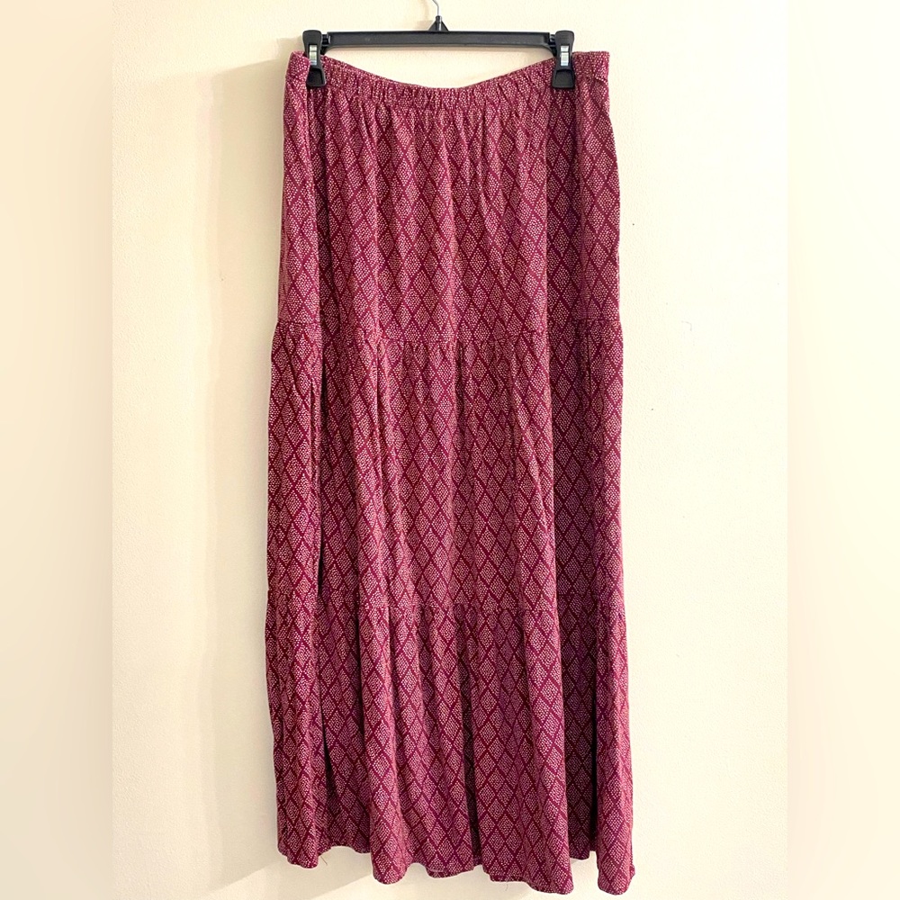 Knox Rose Maroon Skirt with Pockets